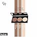 Golden Rose Long Lasting Matte Powder Contour Kit - Highlight, Bronze, & Contour Set Makeup Palette