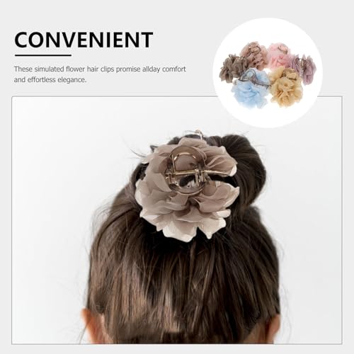 Pinces à cheveux fleuries Cabilock pour fixer les mèches rebelles sans douleur - 3