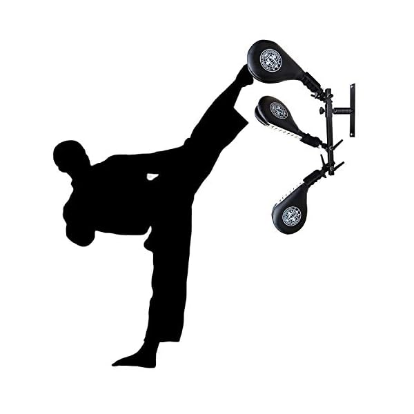 SYNTECSO-Taekwondo-Kick-Pad-Target-3-Pack-Kicking-Pads-with-Wall-Mounted-Bracket-Hands-Free-Striking-Pads-for-Tae-Kwon-Do-Karate-Kickboxing-and-Martial-Arts-Training Taekwondo Kick Pad Target, SYNTECSO 3 Pack Kicking Pads with Wall Mounted Bracket Hands-Free Striking Pads for Tae Kwon Do Karate Kickboxing and Martial Arts Training
