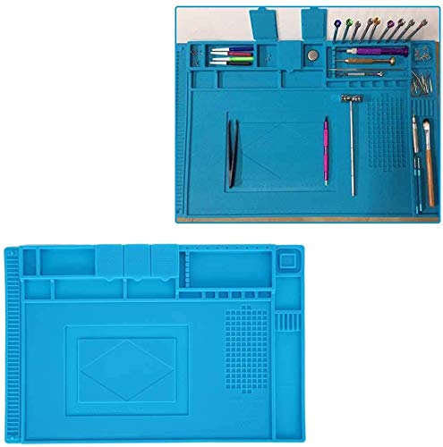 Preisvergleich Produktbild MWKLW Reparaturwerkzeuge für elektronische Uhren, Uhrenreparaturpad Multifunktionales Gummimatten-Tischpad Elektronikwartung Uhrenreparaturpad