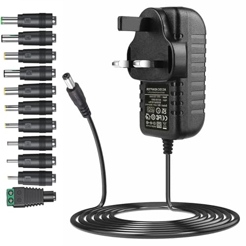 12V 3A AC adapter power supply with 11 changeable DC plugs AC230v to DC 12Volt 3Amps 2.5A 2A 1.5A 1A 0.5A power adapter cord charger inverter transformer DC12V 12V 3A AC adapter power supply with 11 changeable DC plugs AC230v to DC 12Volt 3Amps 2.5A 2A 1.5A 1A 0.5A power adapter cord charger inverter transformer DC12V