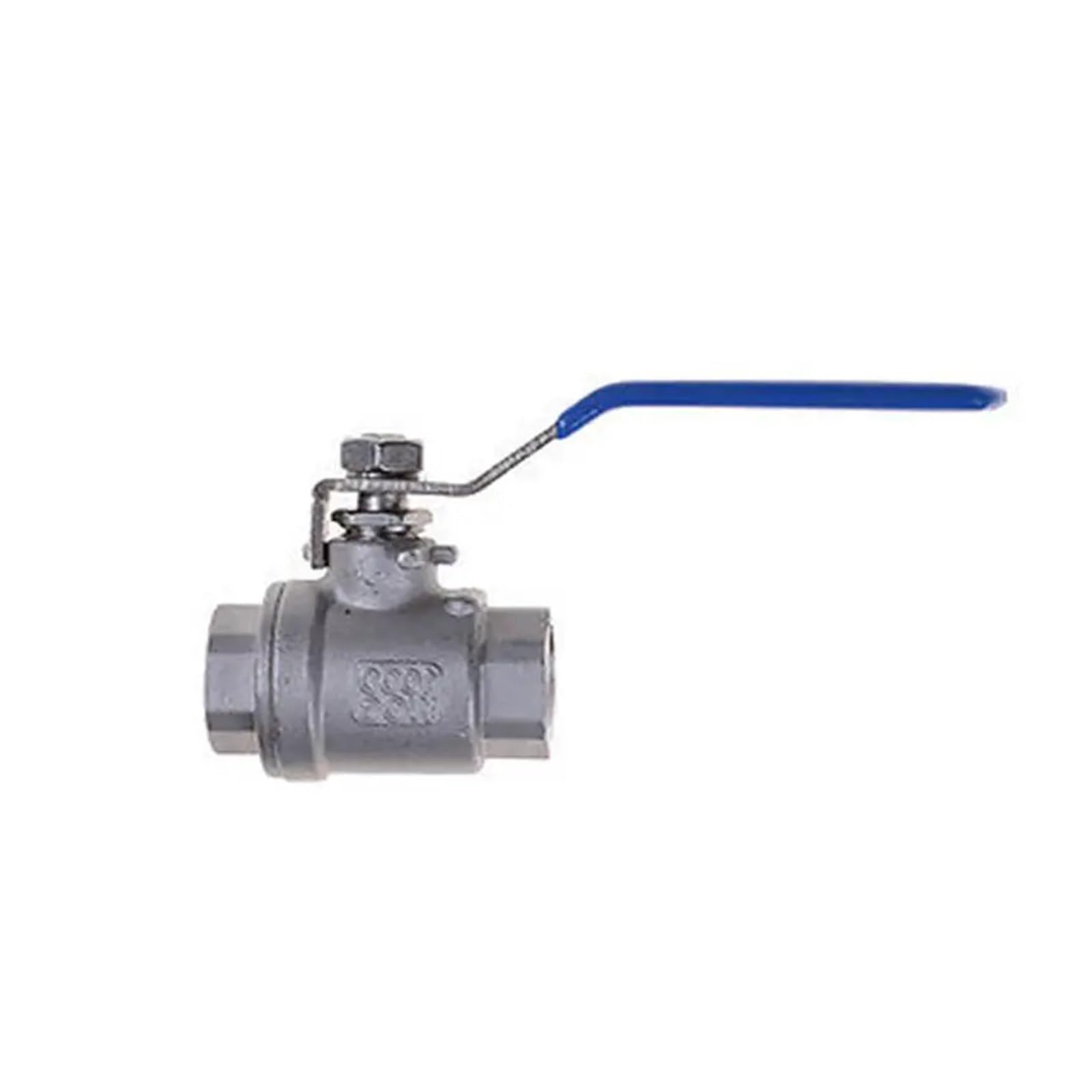 JNURGWLYH 1/2" 3/4" 1-1/2" 2" Size Female Full Ports 304 Stainless Steel SS201 Two-Piece Type Ball Valve DN15 DN20 DN32 DN50(2,Stainless Steel 304)
