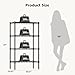 DUMOS 4-Tier Metal Wire Storage Shelves, Adjustable Standing Storage Rack Shelf, Heavy Duty Steel Shelving Unit Organizers for Kitchen Bathroom Pantry Garage, 23.3