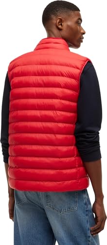 Tommy Hilfiger Herren Weste Packable Recycled Vest Stehkragen, Rot (Medium Red), S – Ansicht 3