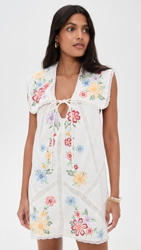 Free People Women's Willow Embroidered Mini Dress2