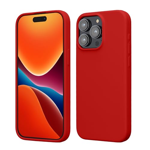 kwmobile Case Compatible with iPhone 15 Pro Max Case - Slim Soft TPU Silicone Cover - Classic Red by kwmobile - Used condition - CA$9.22