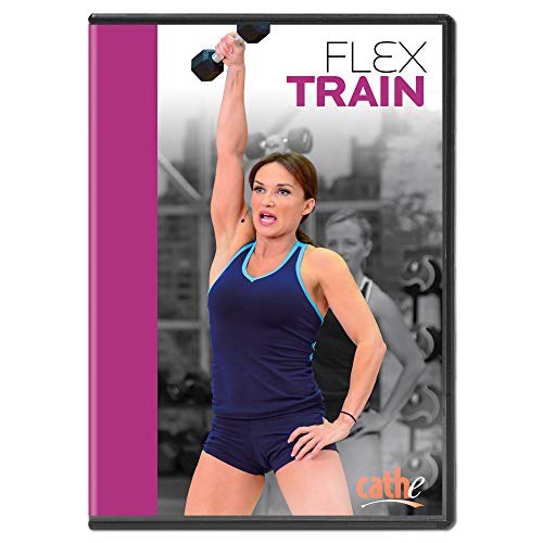 Cathe Friedrich Flex Train Fat Burning Low Impact Workout DVD For Women - Mixes Metabolic Training with High-Rep Strength Training - Use For Cardio, HIIT Training, Weight Loss, Sculpting and Toning , and Fat Burning