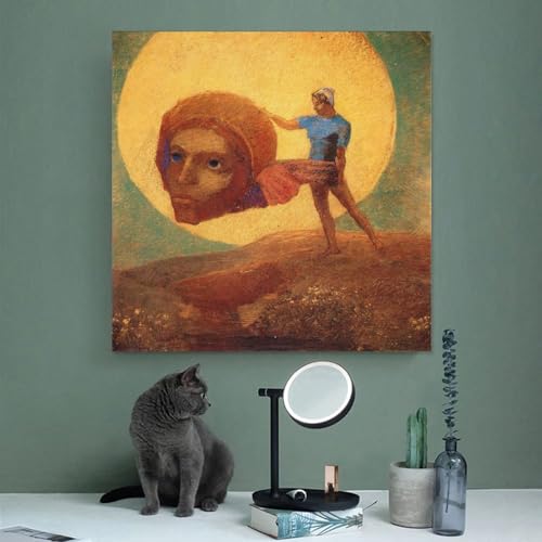 Impression sur toile Odilon Redon décoration murale bureau 40cm - 3