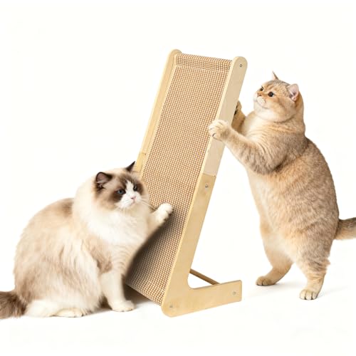 Rascador para gatos 2 en 1 con bases de sisal reemplazables miniatura 4