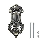 Woogim Retro European Knockers Carved Pattern Bronze Door Knock Handle with Screws 3.5