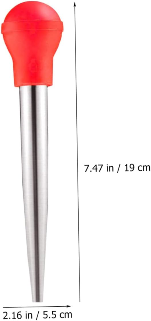 1 Set Turkey Needle Set Grilling Tools Butter Dripping Baster Glass Turkey Baster Oil Suction Pump Turkey Baster Turkey Injector Barbecue