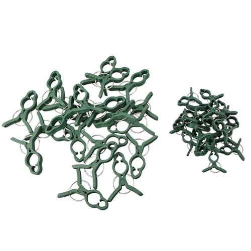 Premium Kunststoff-Pflanzenclip zum Binden und Veredeln, langlebig und zuverlässig (20 s + 20 l)