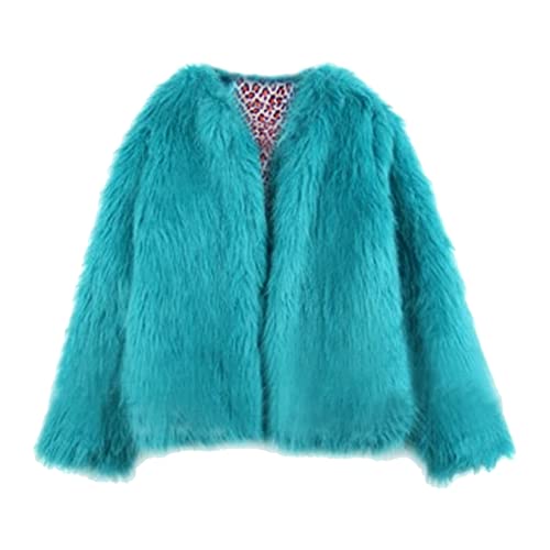 Qiribati Chaqueta Corta De Mujer Pelaje De Piel Sintética Chaqueta De Moda Esponjosa De Invierno Cover