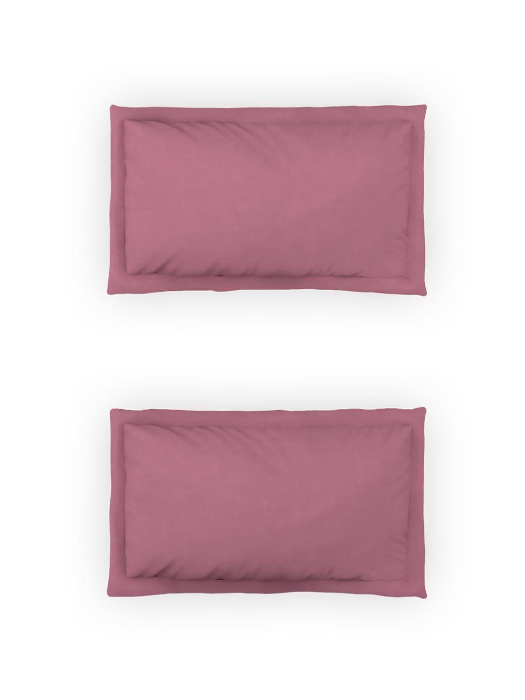 Ddecor Live Beautiful Cotton King Fitted Sheet Set with 2 Pillow Covers (182 CM X 198 CM, Magenta) Solid Plain Dyed 180TC 2