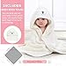 MoreFeel Collapsible Baby Bathtub for Newborn with Thermometer & 1 Hooded Towel & 1 Soft Floating Cushion,Portable Travel Bathtub with Drain Hole, Durable Foldable Baby Tubs for Infants to Toddler