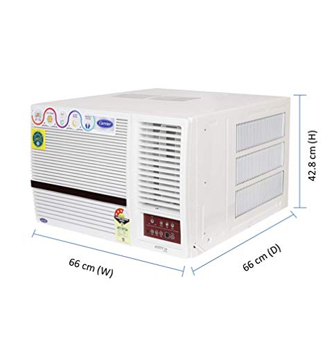 Image of Carrier 1.5 Ton 3 Star Window AC (Copper, PM 2.5 Filter, 2019 Model, CAW18SN3R39F0 White)