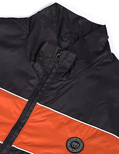 Image of U.S. POLO ASSN. Men Colour Block Polyester Casual Standard Length Jacket