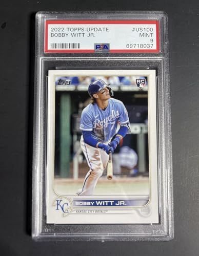 2022 Topps Update Bobby Witt Jr. Rookie RC US100 PSA 9 MINT