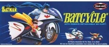 Batman - Polar lights Batcycle With Robin Detachable Go Kart Polor Lights Kit All Plastic Assembly Kit for ages 10+ There is no Batman and Robin with this