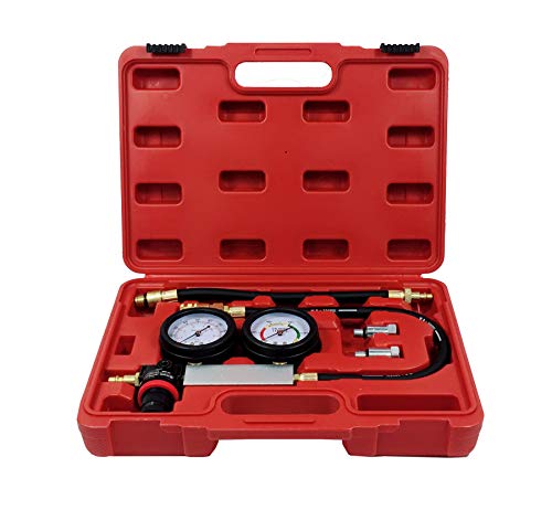 ThreeH TU-21 Cilindro Detector de fugas Probador de compresión del motor Kit de medidor para motor de gasolina con bujías de 12 y 14 mm MA05