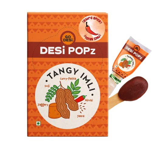 Image of GO DESi Imli Pop Tamarind & Jaggery Candy|Extra Spicy 50 Pieces|Tangy Imli|Imli Candy|Lollipop|Digestive Candy|Sour & Spicy Candies|400 Gram
