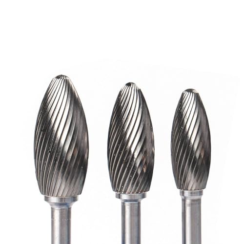 Fresa rotativa carburo tungsteno doble corte 6x14mm miniatura 4