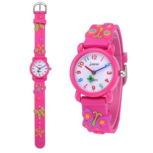 FANMURAN Niños Relojes Mariposa Analógicos para Niñas, Deportes Impermeable Lindo Juguete De...