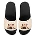 Howilath bouledogue français chaussures de douche pantoufle de bain diapositives sandale pour femmes et hommes bout ouvert sans lacet chaussures d'été à talons bas EU 36
