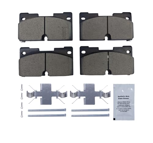 Image of HUSCH D2173 Front Ceramic Brake Pads Kit Fit For Cadillac Escalade 2021-2023, For Escalade ESV 2021-2023, For Chevrolet Silverado 1500 2020-2023, For Silverado 1500 LTD 2022, For Suburban 2021-2023