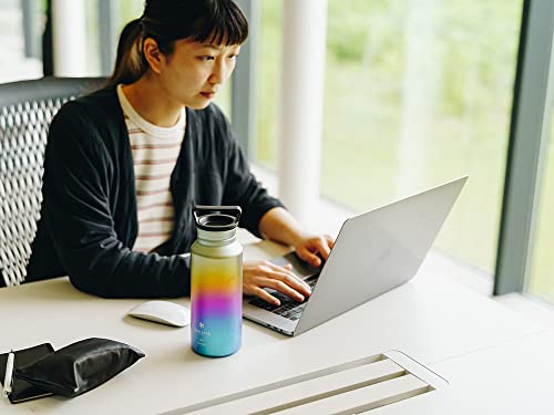 Image of Snow Peak Titanium Aurora Water Bottle, Rainbow, 27 Oz