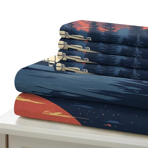 Housse de couette camping-car en microfibre premium impression 3D - 7