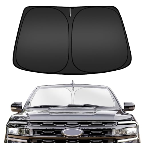 Image of ARISMOTOR Windshield Sun Shade for Ford Expedition 2018-2025 | Custom Fit, Foldable, Front Window Sunshade Sun Visor Protector, Block UV Rays, Keep Car Cooler
