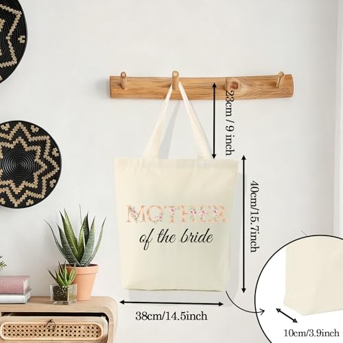 Bolso Tote de Lona para Día de Boda miniatura 4