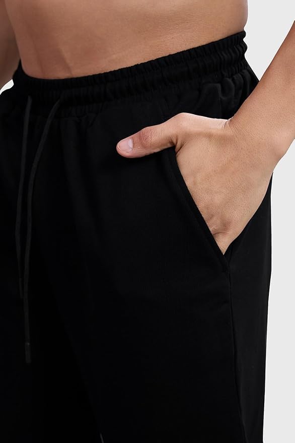 Image of Brooklyn New York Graphic Wide Leg Sweatpants, Black, Drawstring Elastic Waist with Pockets
