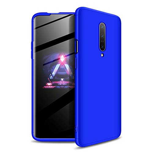 Samsung Galaxy A6 2018 Case, Laixin 360° Full Body PC Protective Skin Cover with Tempered Glass Screen Protector Film Anti-fingerprint Shockproof Plastic Hard Phone Shell (Blue)