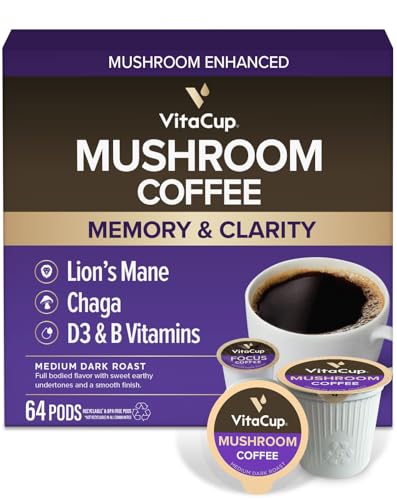 VitaCup Focus Mushroom Coffee Pods
