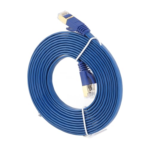 Cable Ethernet Cat 7 plano 25 m 10Gbps banda 600Mhz blanco miniatura 6