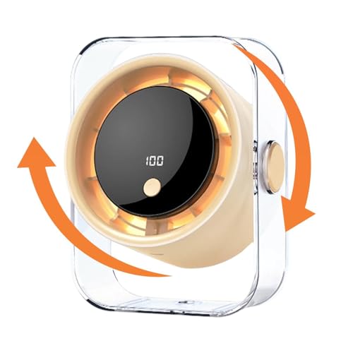 Ventilateur de table portable avec affichage numérique pour voyage et bureau - 2