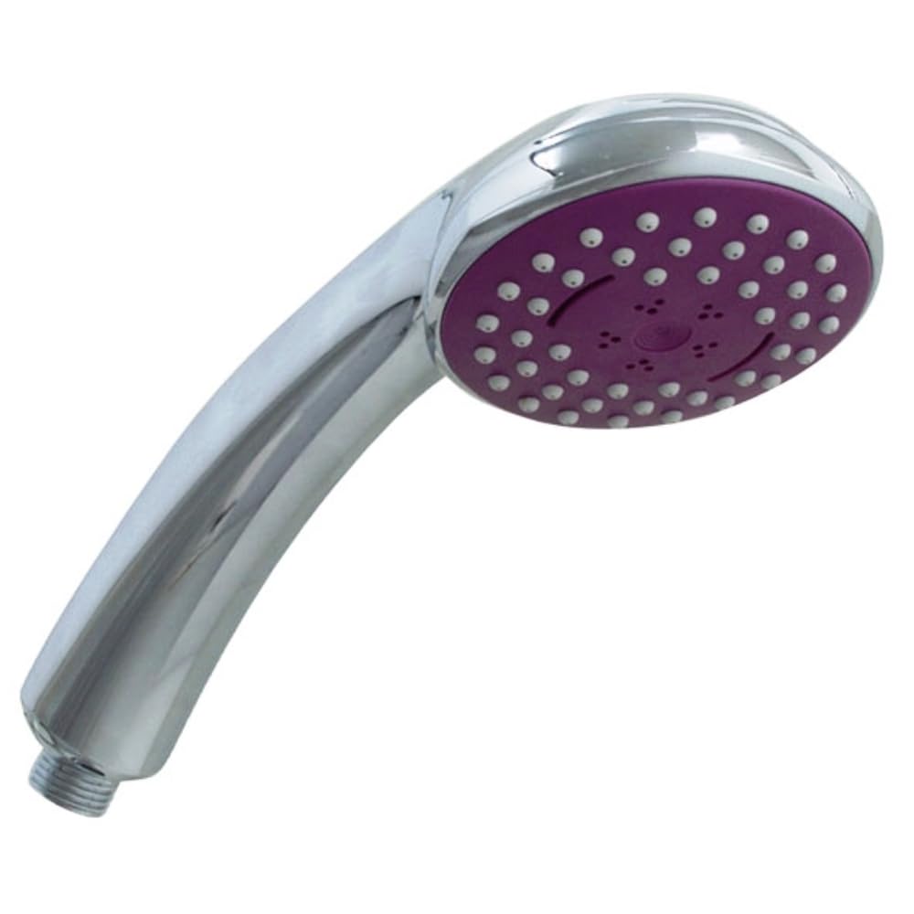 Schläfer Alcachofa de ducha universal 1305100, alcachofa de ducha universal, color violeta, 3 chorros antical, cromo, fabricado en Alemania, ahorro de agua, ducha de lluvia y función de masaje