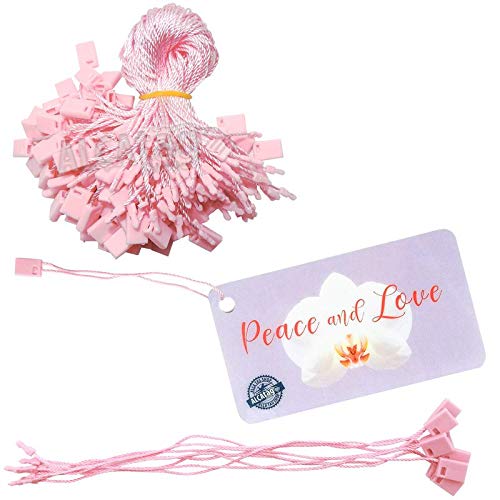 Alça Lacre Tag, Identificador, Mala, Roupa, Rosa 100un