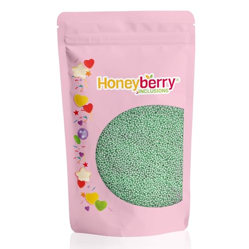 HONEYBERRY INCLUSIONS - Gránulos verdes de 200 g, color verde brillante natural para hornear, decoraciones de cupcakes y pasteles, helados y postres