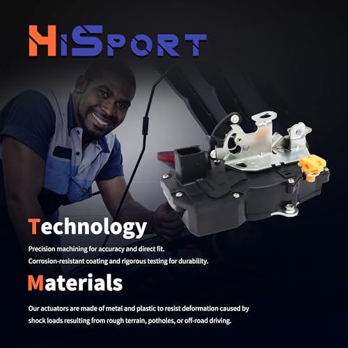 Image of HiSport Front Right Passenger Side Power Door Lock Actuator 931-304 | 20783852 Compatible with Cadillac Chevy GMC Escalade EXT Avalanche Silverado Suburban Sierra 1500 2500 3500 2007-2009