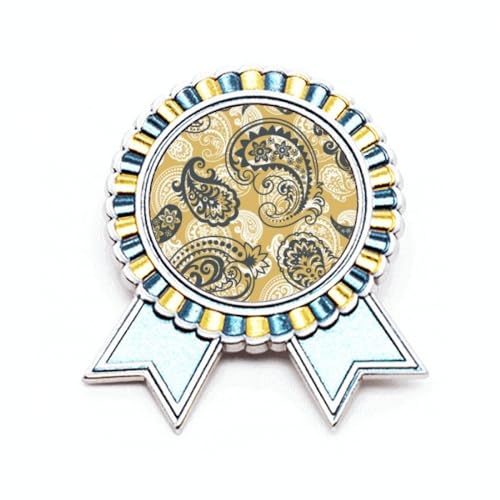 Broche en tissu kaki en métal taille M pour accessoiriser vos vestes et manteaux de saison
