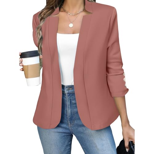 Blazer da donna elegante a maniche lunghe giacche business casual