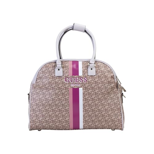 GUESS Wilder Deluxe Shopper Tote Taupe Logo