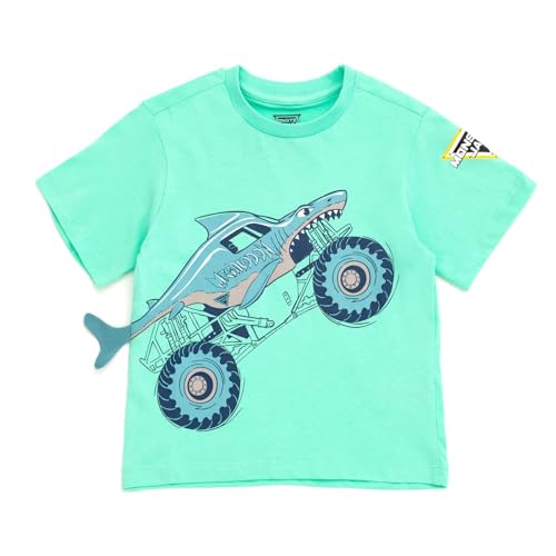Monster Jam Megalodon Truck Little Boys T-Shirt Turquoise 5