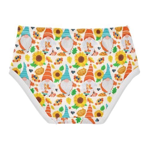 Joisal Cute Gnomes Sunflowers Yellow Toddlers Underwear Floral 2t Cotton Girl Panties Cute Durable Briefs Girls Undies2