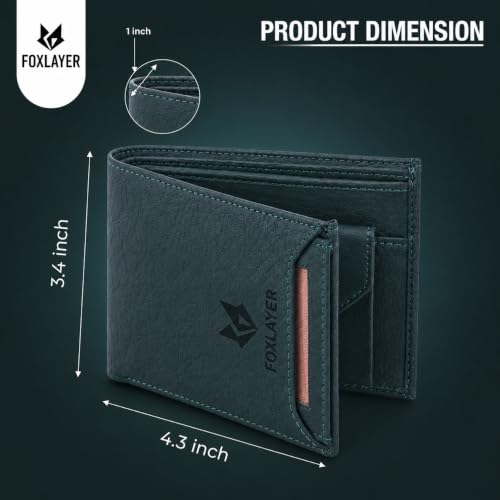 FOXLAYER Men's Slim Bifold Wallet - Image 4