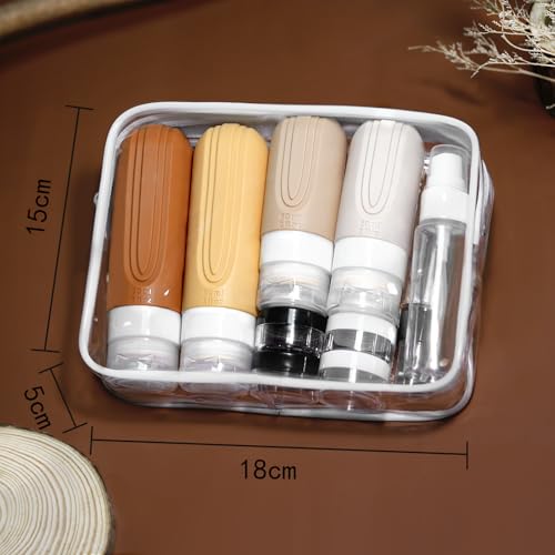 18 Pack Travel Bottles for Toiletries, TSA Approved Silicone Travel Container for Toiltries, Leak Proof Travel Container for Toiltries, Travel Bottles for Shampoo - Image 3