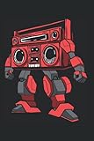  Robot Ghetto Blaster Boombox Cassette Tape - 80S 90S Hip Hop Notebook: Daily Planner I Journal For Daily Notes I Daybook Logbook Gift I 110 Pages Dotted Lined I 6 X 9 Inches